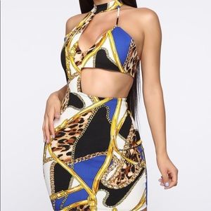 Fashion Nova Cut-out dress (Versace inspired)